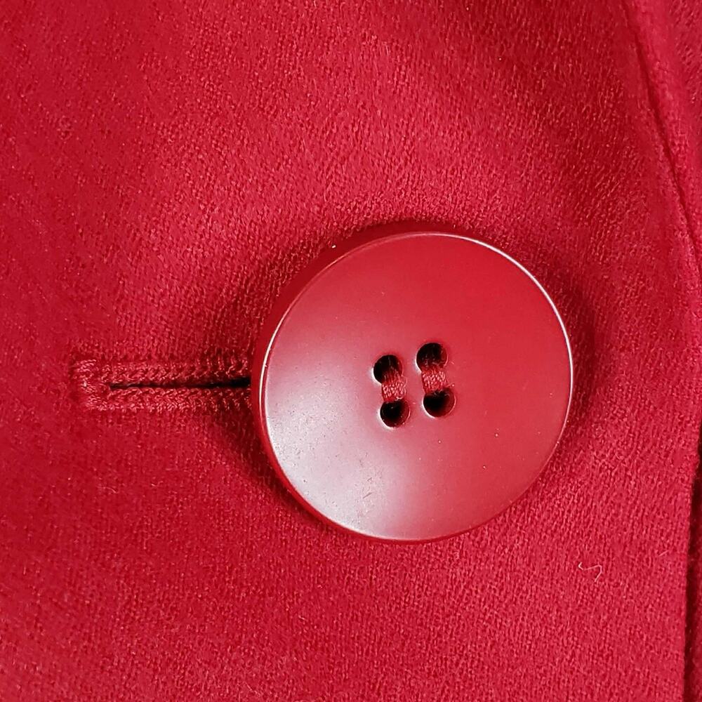 Talbots Blazer Women’s Plus Size 22W Button Red 3/4 Sleeve Wool Lined - Picture 4 of 8